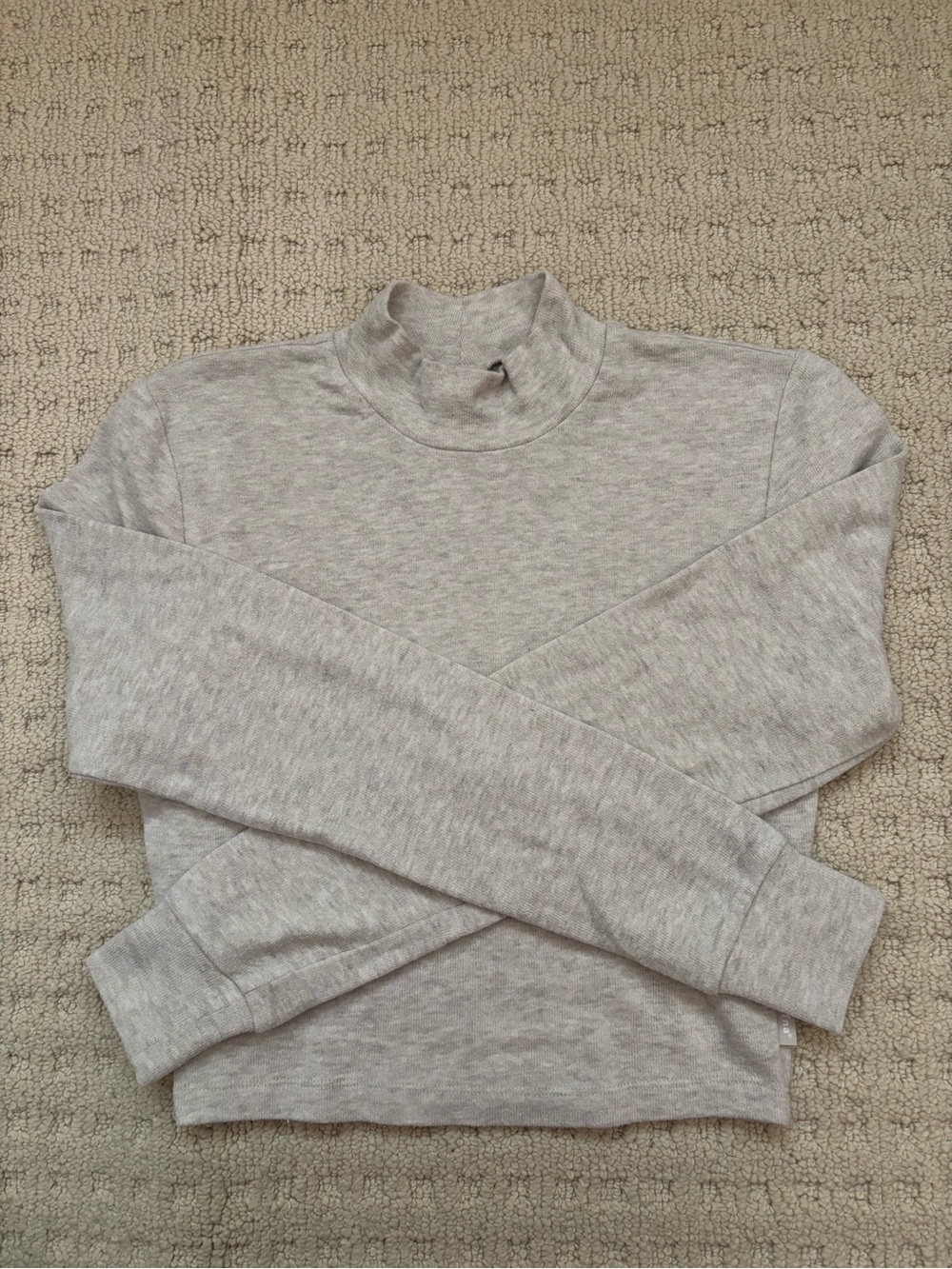 Aritzia Oatmeal Turtleneck Long Sleeve